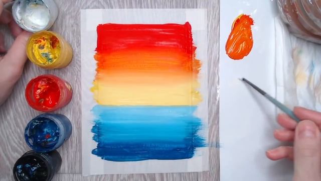 Рисуем очень простой закат на море. Правополушарное рисование смотреть онлайн
