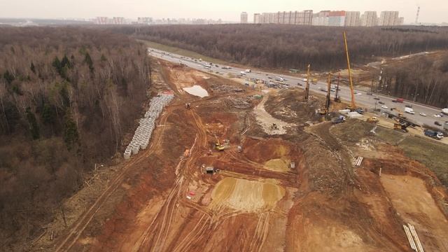 Юго-Восточная хорда (ЮВХ) - От МКАД до Бутово. 10 участок (22.04.2022) смотреть онлайн