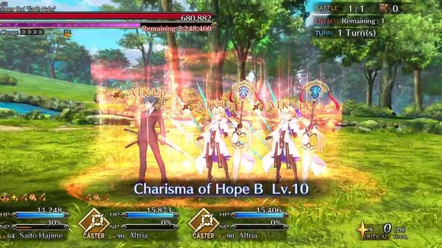 [FGONA] Yamataikoku Lancer Raid Node Ft. Lvl. 64 NP1 1/1/1 Saito Hajime (Motivation) смотреть онлайн
