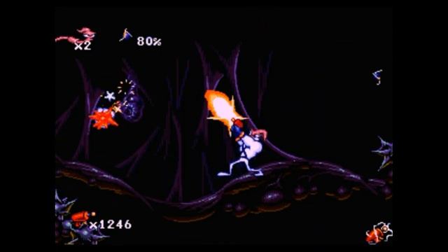Sega Mega Drive 2 (Smd) 16-bit Earthworm Jim 1 part Buttville