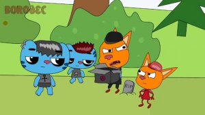 ТРИ ГОПА против Готики Вперёд ( 2 серии подряд ).