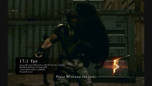 Resident Evil 5 Benchmark 9700M GTS - Laptop смотреть онлайн