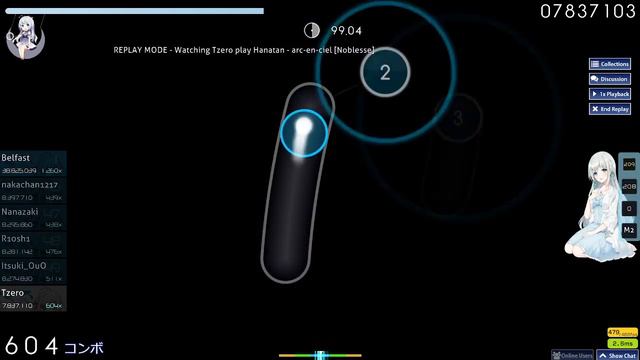 (osu!) Hanatan - arc-en-ciel [Noblesse] смотреть онлайн