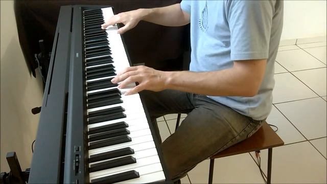 P-35 Piano over 16 - Slow Blues Backing Track in A смотреть онлайн