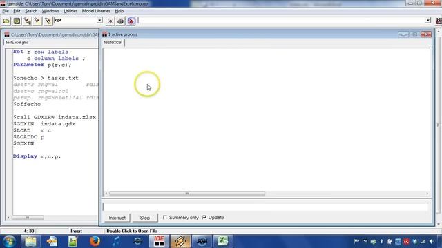 GAMS and Excel - Using GDX to Transfer Data смотреть онлайн