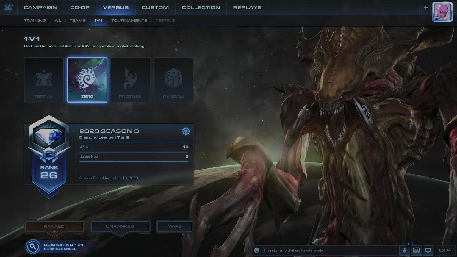 SC2 Zerg/ бюсь головой об потолок на ладдере Д2 смотреть онлайн