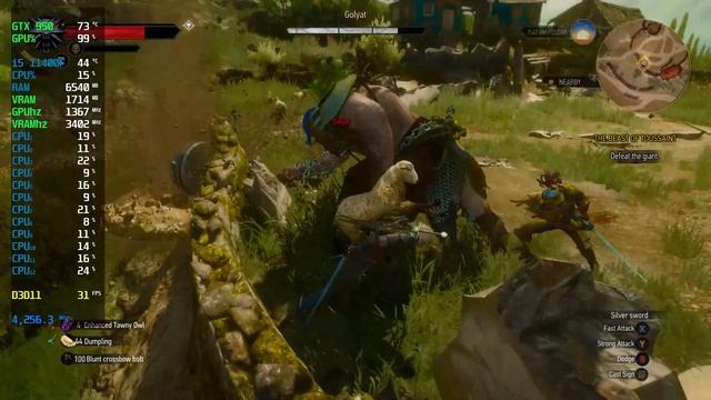 The Witcher 3 Wild Hunt | Core i5 11400F | Geforce GTX 950 2GB GDDR5 | 16GB RAM Team 3200 MHz смотреть онлайн
