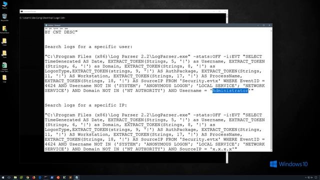 Event Log Forensics With Log Parser