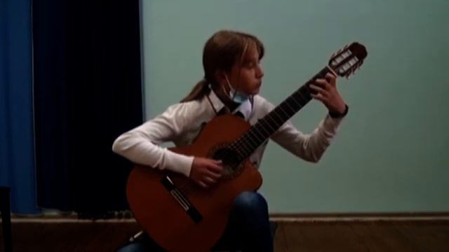 В. Калинин "Маленький испанец" исполняет Якимова Елизавета, класс преподавателя Зеленого В.В. смотреть онлайн