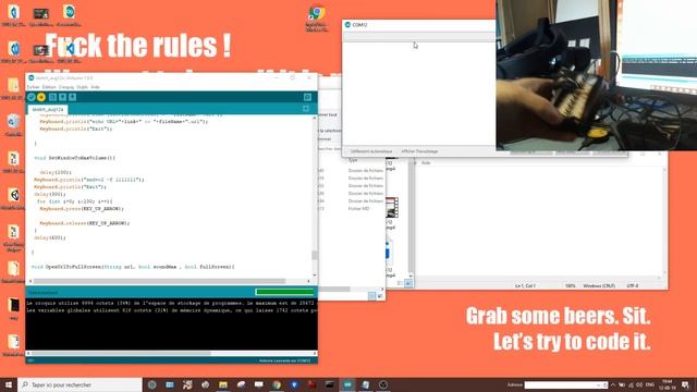 Arduino Keyboard.h: Prototype to type password, "rick roll" and do git commands. смотреть онлайн