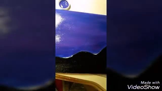ШОК! Суппер галекси рисунок (горы и звёздное небо) смотреть онлайн