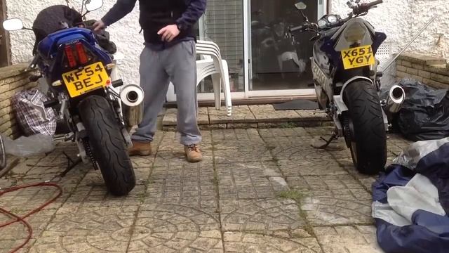 SUZUKI Soundtest SV650S vs GSXR 600 SRAD смотреть онлайн