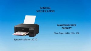 Epson EcoTank L1210 Printer Specification | Spesifikasi Epson L1210