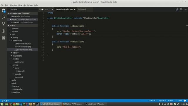Phalcon PHP Ders 8 - View Kullanımı смотреть онлайн