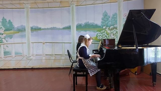 Стрельченко Дарья 3 кл. И.Беркович Концерт для фортепиано и струнного оркестра 1 часть смотреть онлайн