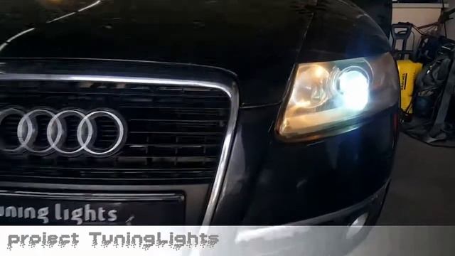 montaj lupe si instalatie de xenon AUDI A6 смотреть онлайн