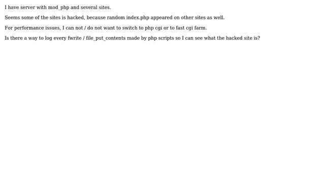 DevOps & SysAdmins: PHP logging every write on the disk смотреть онлайн
