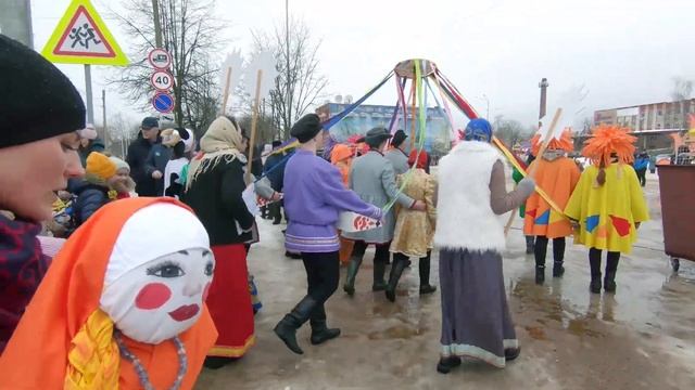 Масленица 2021. Масленичное шествие в Лодейном Поле. смотреть онлайн