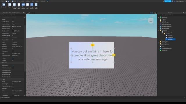 Roblox Welcome Gui Tutorial смотреть онлайн