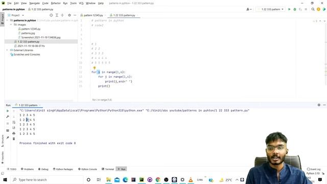 pattern in python 1 22 333 4444 55555-02 смотреть онлайн