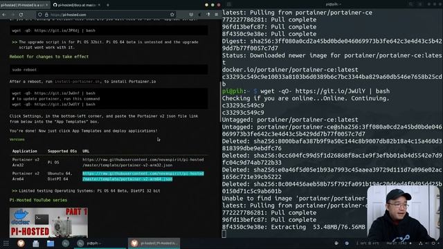 Pi-Hosted: Beginners Guide to WireGuard Docker and Installing Pi-OS 64bit смотреть онлайн