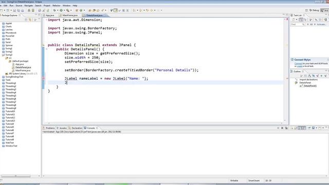Advanced Java Swing GUI Programming Part 3 Panels and Forms смотреть онлайн