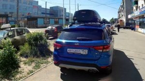 Бокс на крышу Kia Rio X Line (2017-). АВТоДОП Нижний Новгород.