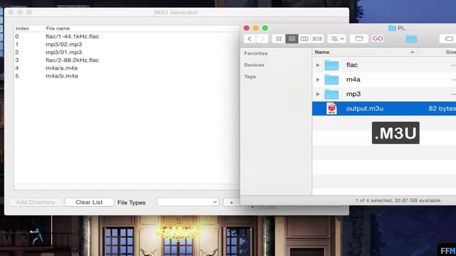 Create M3U Playlist from FLAC, MP3, M4A Free on Mac смотреть онлайн