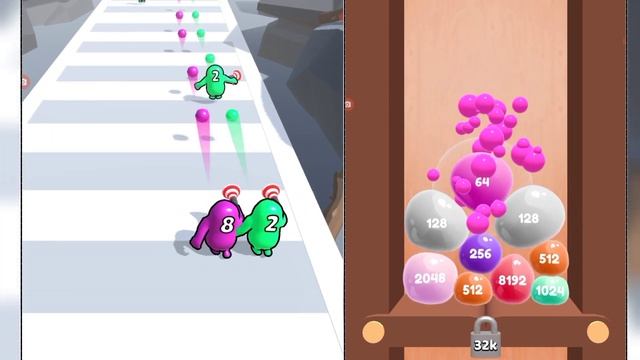 Jelly 2048 vs jelly shooter 2048 puzzle game - Blob Merge 2048 Gameplay new update part #5 смотреть онлайн