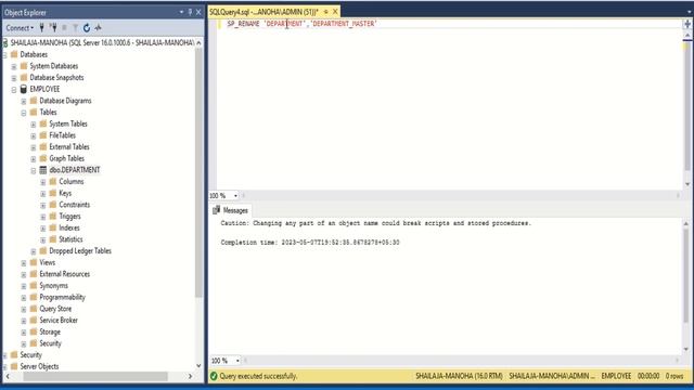 SQL Rename смотреть онлайн