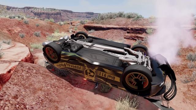 Crazy Police Chases #155 - BeamNG Drive Car Crashes | CrashBoomPunk смотреть онлайн