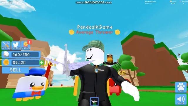 УЧИМ ПТИЧКУ ИЗ ОРИГАМИ ЛЕТАТЬ + НОВЫЕ КОДЫ! Roblox Paper Ball Simulator смотреть онлайн