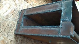 Шахтный котел из кирпича 2. Сборка теплообменника.