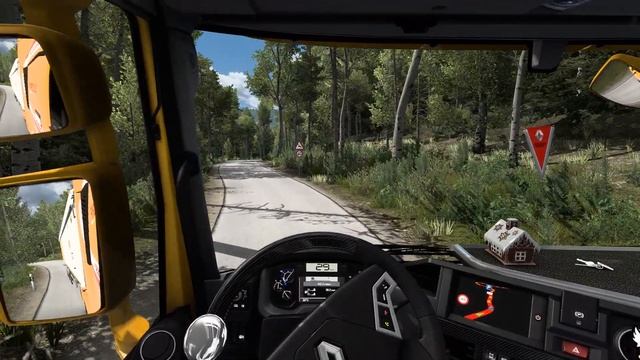 Gravel Delivery Through Scenic Mountains | Leimen - Hermersbergerhof | #ets2 1.49 |