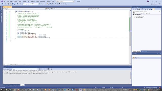 Learning C# Integers Short, Int, Long смотреть онлайн