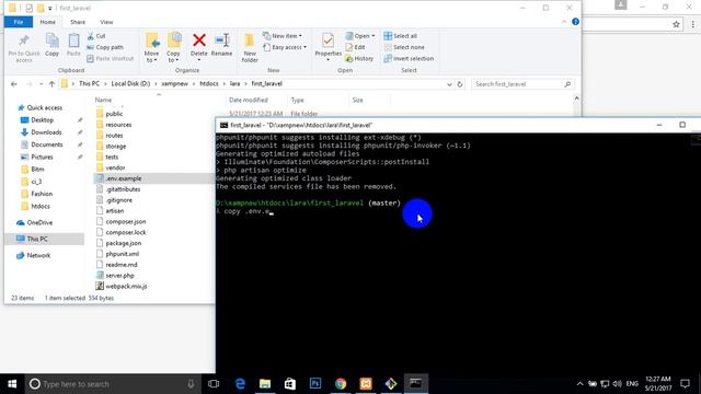 How to clone and run laravel project from github/gitlab смотреть онлайн