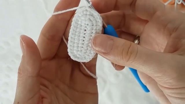 Вязание крючком - Подошва для пинеток. смотреть онлайн