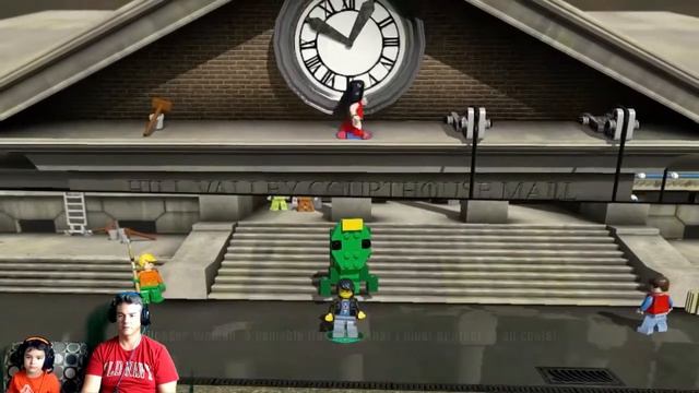 Midway Back to the Future in Lego Dimensions - Future Hill Valley and playing classic Timber game смотреть онлайн