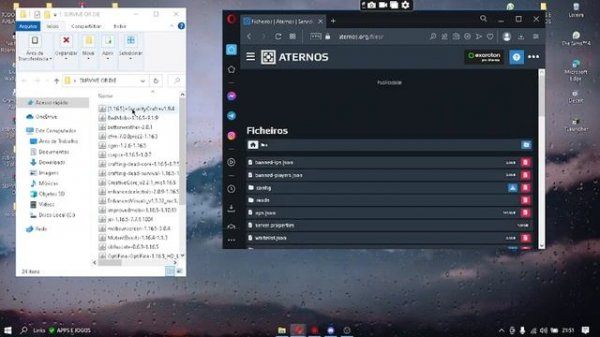 Erro Aternos - Connection closed - mismatched channel mod list