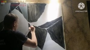 Как «нарисовать» мрамор обычными красками для стен? Смотрим мастер класс!