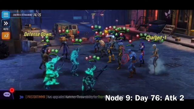 ark Dimension 3 Progress - Node 9 Complete - Day 75 to 77 - Marvel Strike Force - Free to Play смотреть онлайн