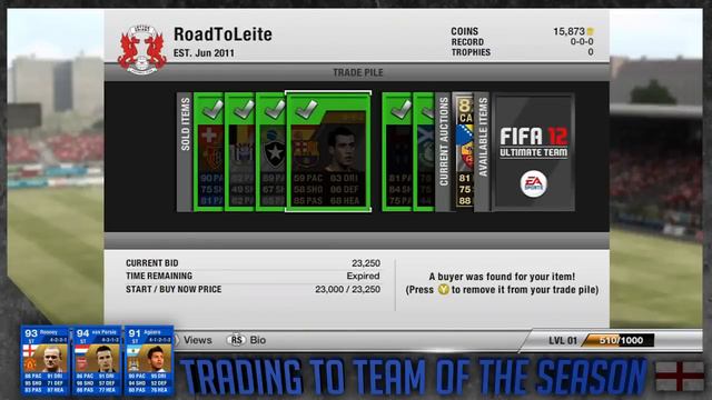 Fifa 12 Ultimate Team II Trading To TOTS/Blue Cards (England) II Ep.6