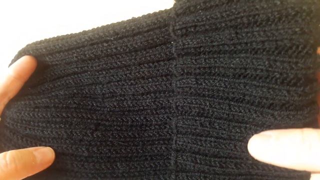 Готовые работы.Митенки с вербой и шапочка резинкой 2*2. смотреть онлайн