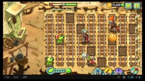 Как пройти 20 уровень в игре Растения против Зомби 2 Дикий запад