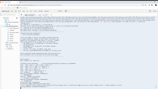 Cloud9 Docker compose LAMP Stack смотреть онлайн