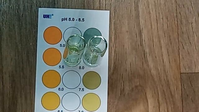 Сделал тест РН аквариумной воды, тестом от фирмы UHE #nik_72 смотреть онлайн