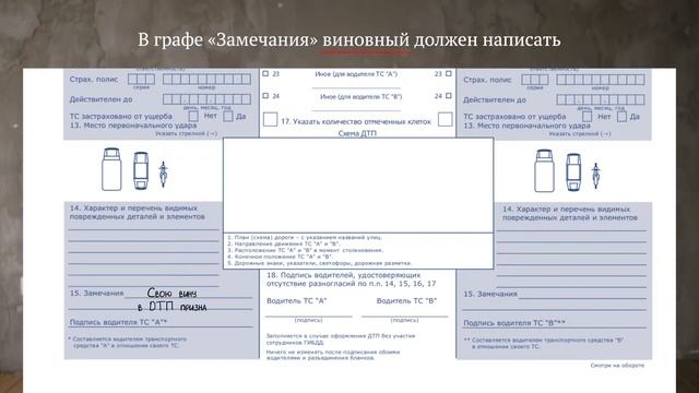 Как заполнить европротокол смотреть онлайн