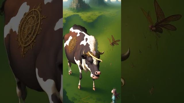 Look closely at the cow! holly AI cow) illusion, psychedelic trip, ai animation смотреть онлайн