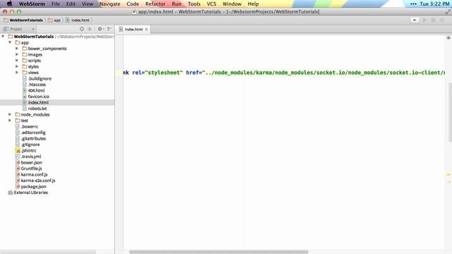 Autocompletion: Paths - WebStorm Video Tutorial смотреть онлайн