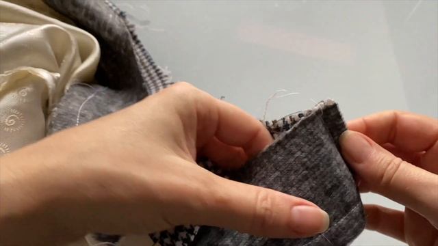 Шью платье. Как посадить платье на подкладку. смотреть онлайн